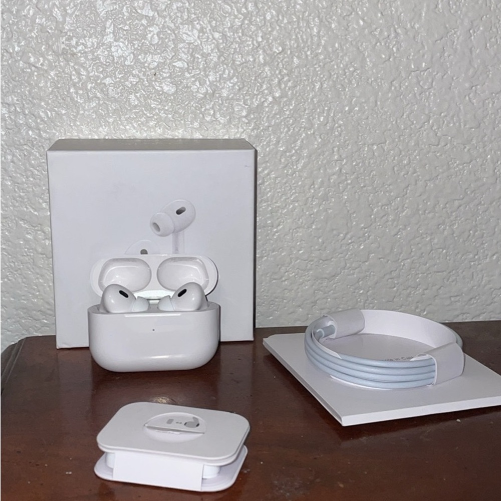 Wireless White Earbuds with Charging Case